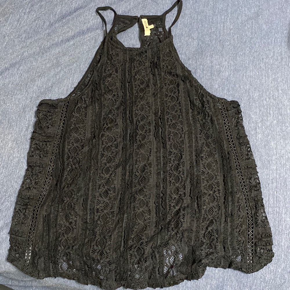 Lace Open Back Top